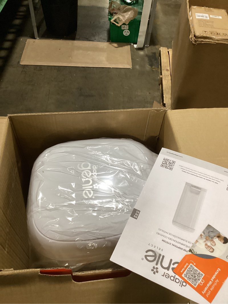 Condition photo showing Good Condition for Diaper Genie Select Pail (Multi-Color Polka Dot) is Made of Durable Stainless Steel and Includes 1 Starter Square Refill That can Hold up to 165 Newborn-Sized Diapers.