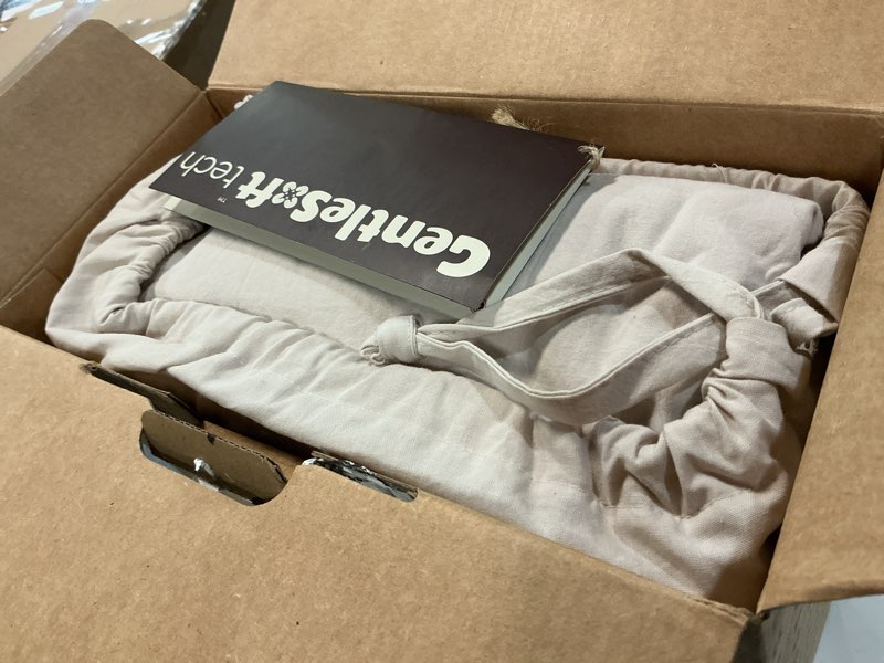 Condition photo showing Good Condition for bedsure 100% washed cotton percale sheets queen size - linen like textured 6-piece bedsheet set with 18" deep pocket, breathable & purewoven soft comfy (linen, queen) 01 - linen queen