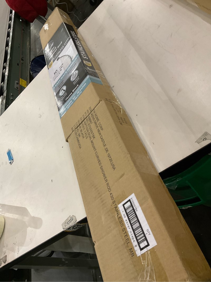 Zenna Home Rustproof Curved Shower Curtain Rod, No Drill Tension or Permanent Mount Adjustable Curve