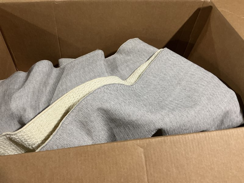 Condition photo showing As Is for Bedsure 8x10 Faux Wool Area Rugs for Living Room, Machine Washable Carpet, Non-Slip Backing, Pet Friendly Throw Rug for Bedroom Dining Room, Linen 8'x10' 06 - Linen