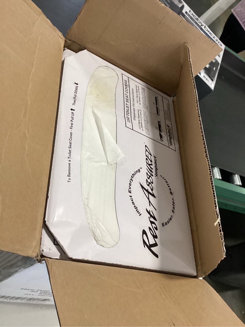 Condition photo showing Good Condition for Rest Assured Seat Covers 14.25 x 16.85  White  250/Pack  20 Packs/Carton