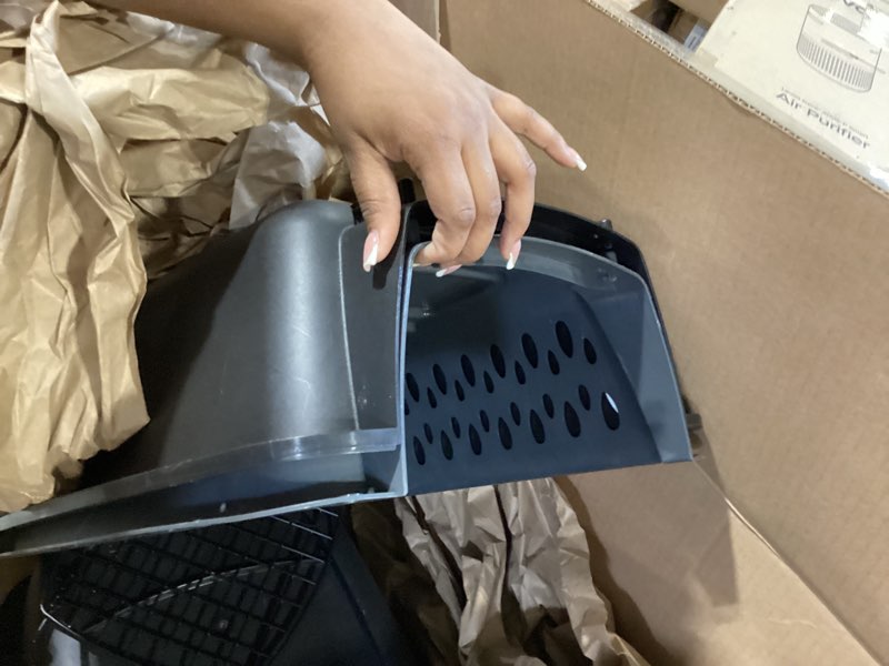 Condition photo showing Good Condition for petmate pet porter dog kennel 23", dark gray & black, for pets up to 15lbs, made in usa 23.1"l x 15.2"w x 11.9"h gray