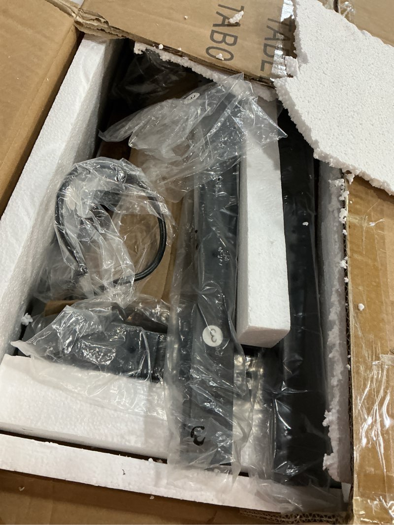 Condition photo showing Good Condition for Tatub 24" Folding TV Tray Table Set of 2, Foldable C Shaped End Table for Couch, TV Dinner Tray with Cup Holder, Small Sofa-Side Laptop Desk for Living Room Bedroom,Brown Brown 2 Pcs