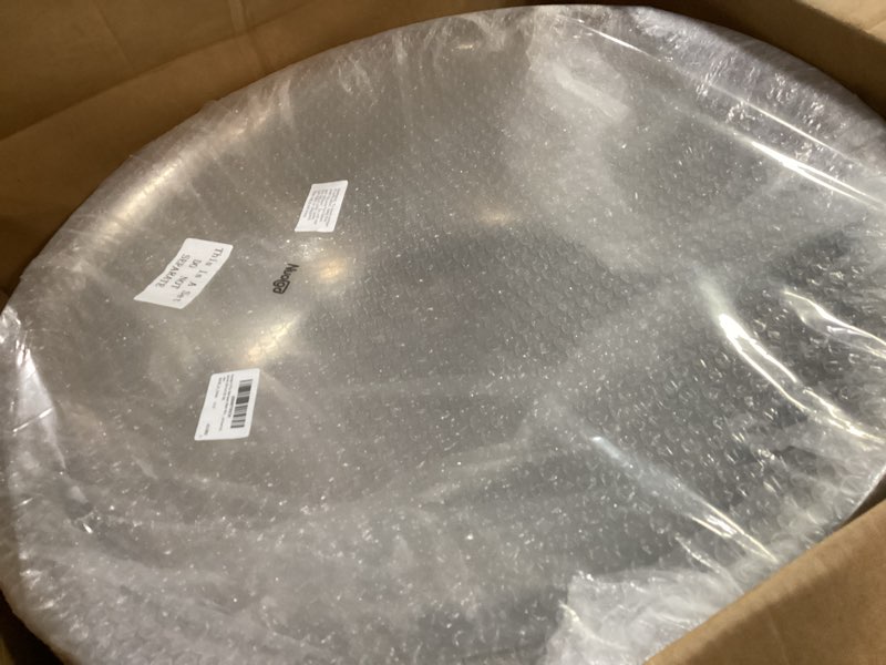 Condition photo showing Good Condition for nuogo 4 pcs stainless steel mixing bowls metal mixing bowls extra large basin salad basin deeper edge dishwasher safe mirror finish for home and commercial, silver (24 inch 30 qt) 4 24 inch (30 qt)