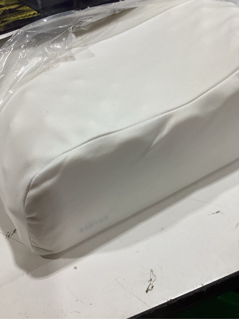 Condition photo showing As Is for somina natural latex pillow | cervical contour for neck pain | dual-height 4.7" / 3.9" flip design for side and back sleepers | deep-tissue massage surface | 100% pure vietnam latex somina - deep tissue spike