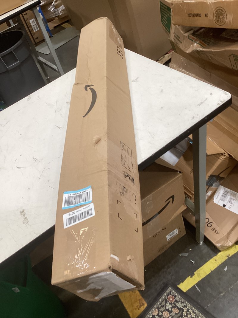 Condition photo showing As Is for this black metal heath outdoor products pole kit is designed for mounting purple martin gourds and extends up to 15 feet.