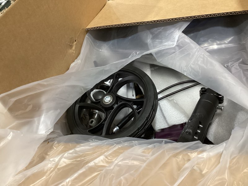 Condition photo showing Good Condition for Economy Knee Scooter, Steerable Knee Walker, Foldable Knee Scooters for Foot Injuries Adult Best Crutches Alternative (Purple)