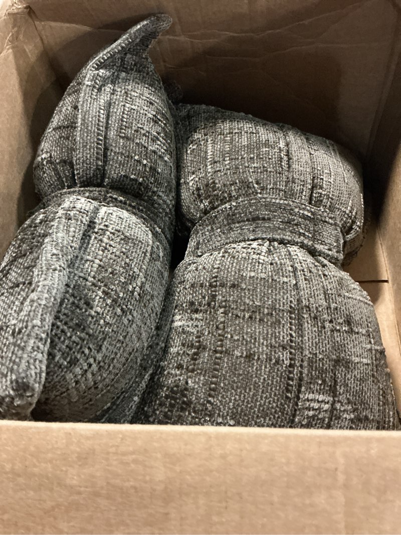 Condition photo showing Good Condition for 2pcs bow pillow 12 x 20 inch boho decorative throw pillows chenille textured lumbar pillows large bow shaped cushion for bed sofa couch living room bedroom home car decor, brown