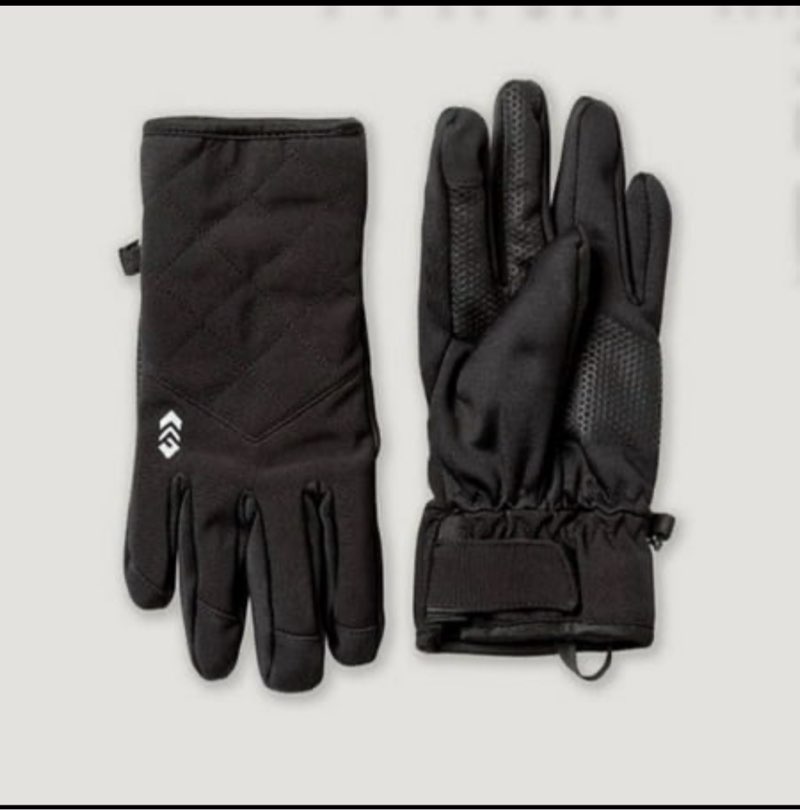 Free Country Women s Softshell Gloves - Black XS/S
