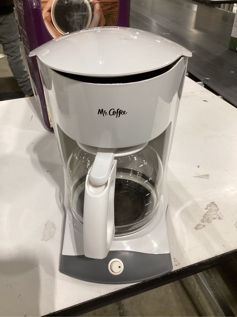Condition photo showing As Is for Mr. Coffee® Simple Brew 12-Cup Switch Coffee Maker White