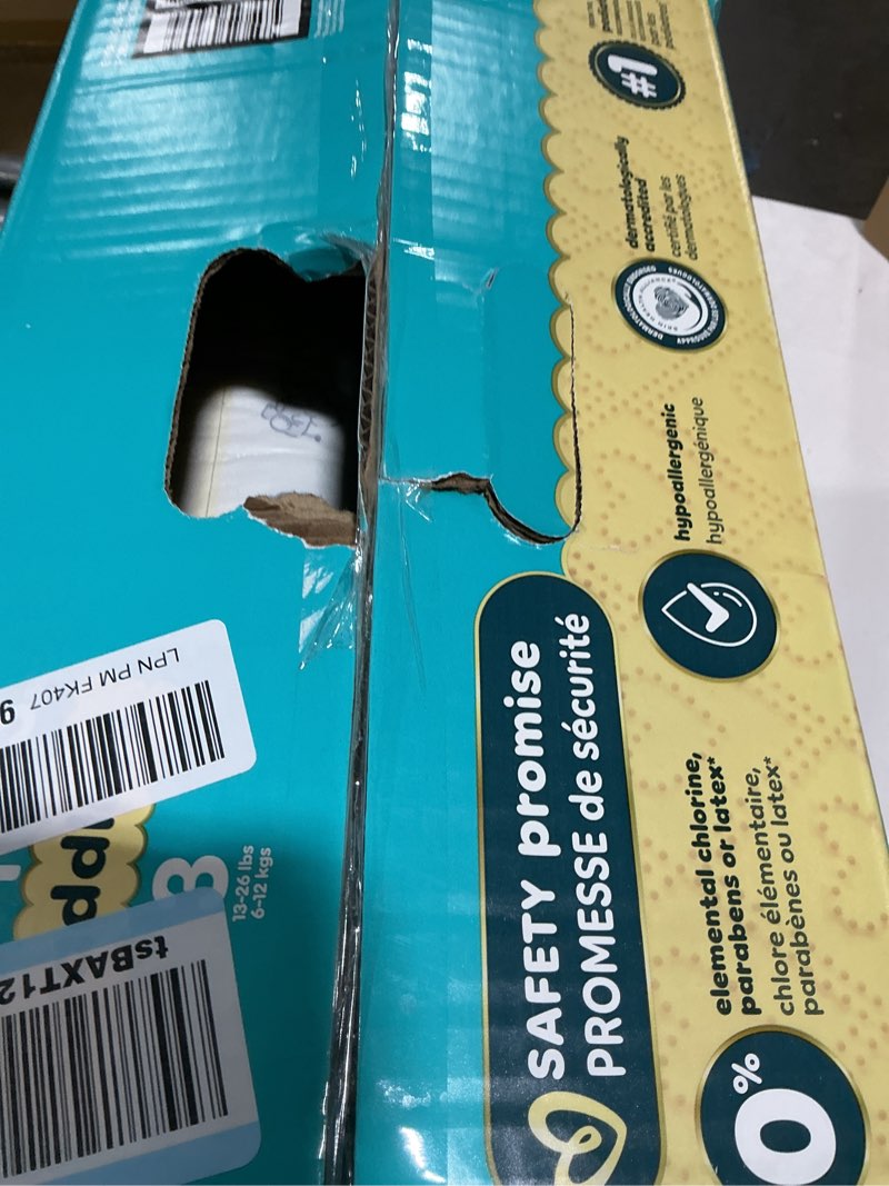 Condition photo showing Good Condition for Pampers Swaddlers Diapers, Size 3 (13-26 lbs), 136 Count, Absorbent, Keeps Baby Dry and Comfortable, Skin Safe Disposable Baby Diaper (Packaging May Vary) Size 3 136