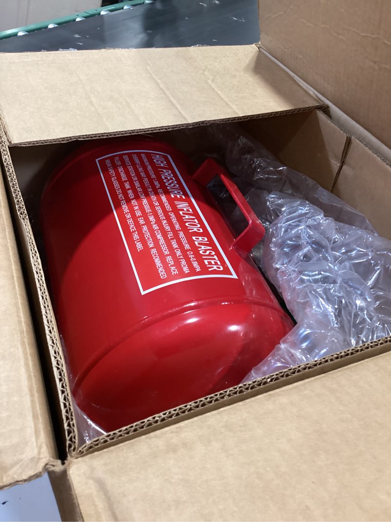 Condition photo showing Good Condition for 5 gallon air tire bead seater 110 psi blaster tool seating tire inflator with gauge by gesexi - car truck atv tire inflator tank,red 5 gallon-red