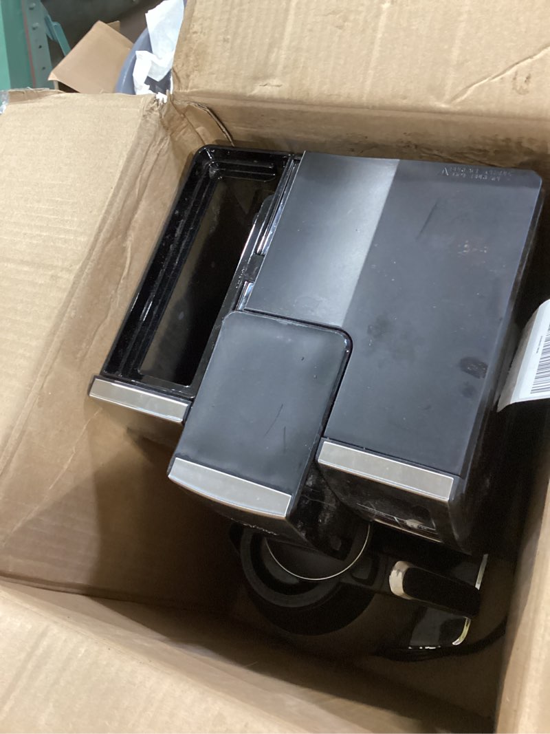 Condition photo showing As Is for mr. coffee 10-cup programmable coffee maker, insulated thermal carafe, brew strength selection, brew now or later, stainless steel stainless steel 10 cup thermal carafe + strong brew
