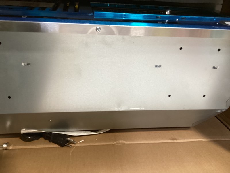 Condition photo showing As Is for range hood insert 30 inch, ducted/ductless range hood with gesture sensing & touch control, built-in kitchen hood 600cfm, 2 pcs stainless steel baffle filters range hood insert 30 inch-gesture sensing and touch