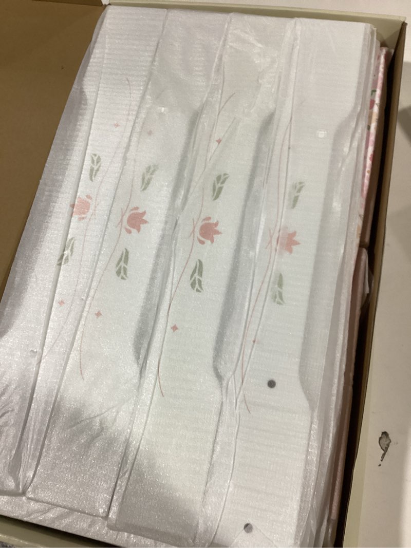 Condition photo showing Good Condition for ROBUD Baby Doll Crib, Wooden Baby Doll Beds for 20 Inch Dolls, Baby Doll Bunk Beds with Tulle, American Girl Doll Bed for Gifts, Pink