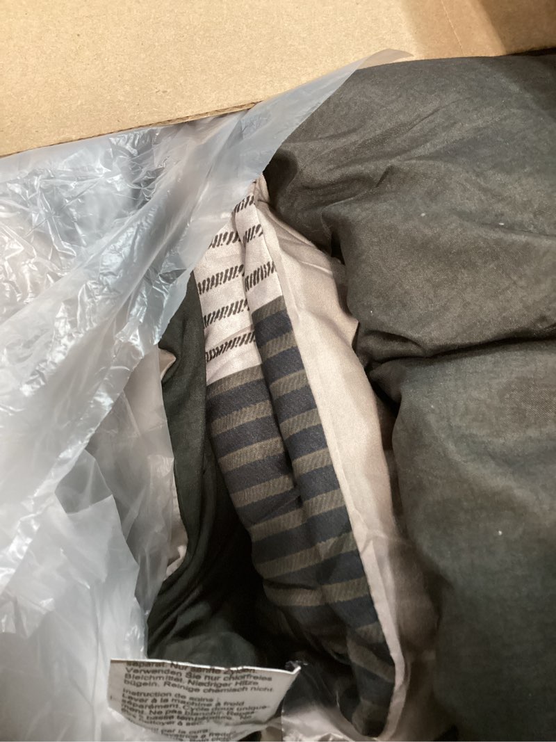 Condition photo showing As Is for Similar Bedsure Queen Comforter - Olive Pink Queen Bedding Set for All Seasons, Boho Contrasting Design Bed in a Bag with Comforter - Olive Green 