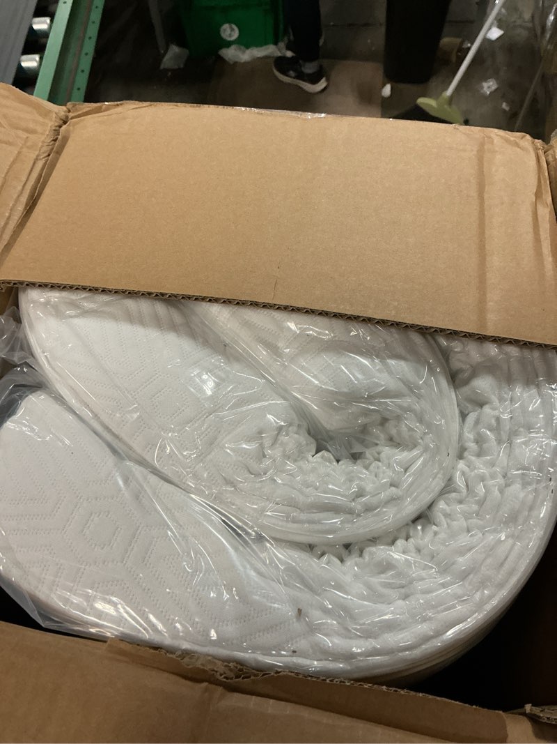 Condition photo showing New/Like New for similar 3 inch cooling memory foam mattress topper queen, gel bed topper for pressure relief, high density sleep comfort with removable & washable bamboo cover white queen