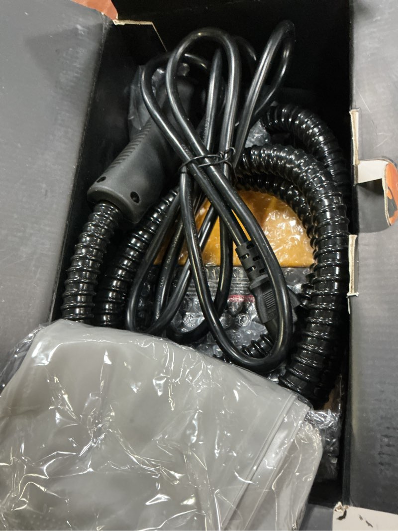 Condition photo showing Good Condition for steam cleaner, 3 level adjustable handle, 15s heat up, 1.69 quarts tank, portable steamer for cleaning with 15 pcs accessories, steam cleaner for home for dirt, grease, grout, tile,floor, car