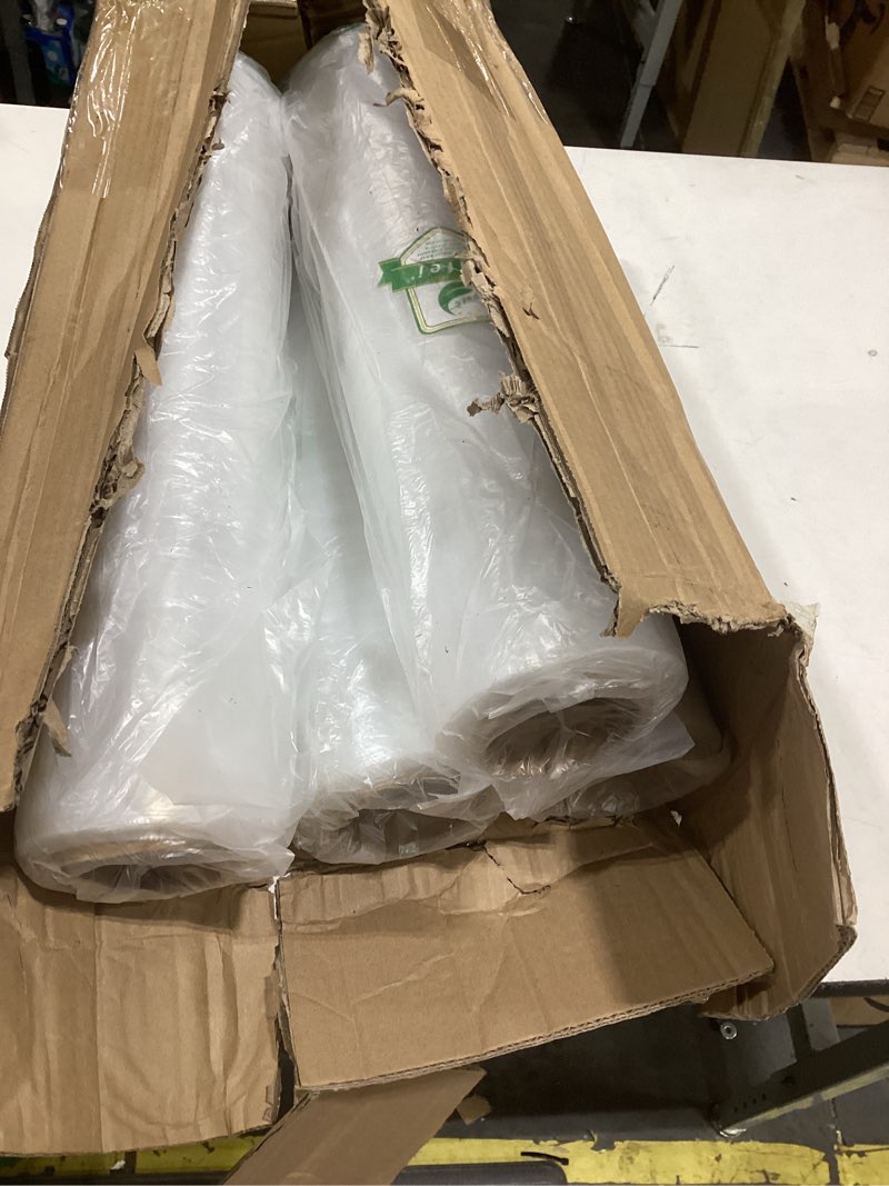 Condition photo showing As Is for 18" x 1500' plastic stretch/shrink wrap roll - 80 gauge industrial shrink wrap for moving, heavy duty 800% stretch for pallets, packing, shipping&furniture protection?-4 rolls 18 inch 4