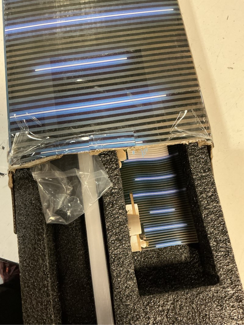 Condition photo showing Good Condition for shunlee 6 pcs rgb smart recessed lighting for acoustic panels, wifi led lights for acoustic wall panels compatible with alexa, self-adhesive black aluminum for wood slat wall (2*40+2*24+2*16 in)