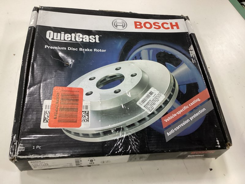 Condition photo showing New/Like New for bosch 53011411 quietcast premium disc brake rotor - compatible with select audi a3; volkswagen beetle, e-golf, golf, golf sportwagen, jetta, rabbit; front - single