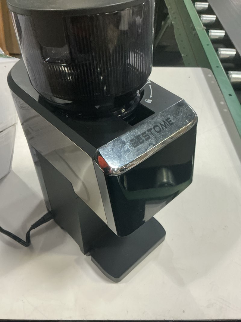 Condition photo showing As Is for Cold Press Juicer, 5.12" Wide Feed Chute Juice Extractor Machine, Slow Masticating Juicer with Quiet Motor, High Juice Yield, BPA-Free, Juice Maker for Whole Fruits, Vegetables & Leafy Greens (Black)