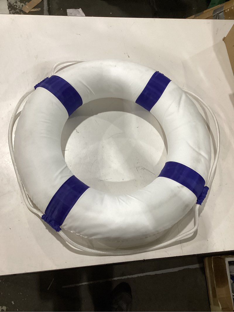 Condition photo showing New/Like New for 20 inch / 50cm pool safety life preserver throw ring buoy- swim foam rings for swimming pool wall decoration blue 20inch