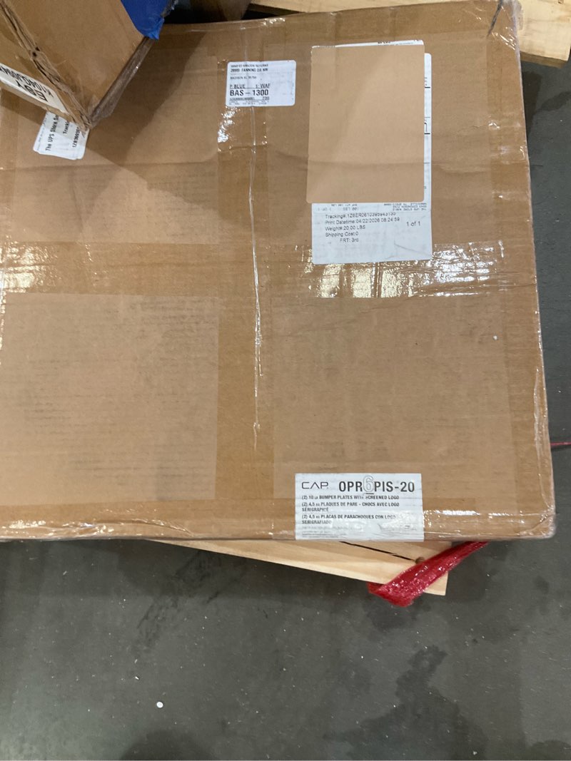 Condition photo showing Good Condition for cap barbell olympic rubber bumper plates 10lb pair