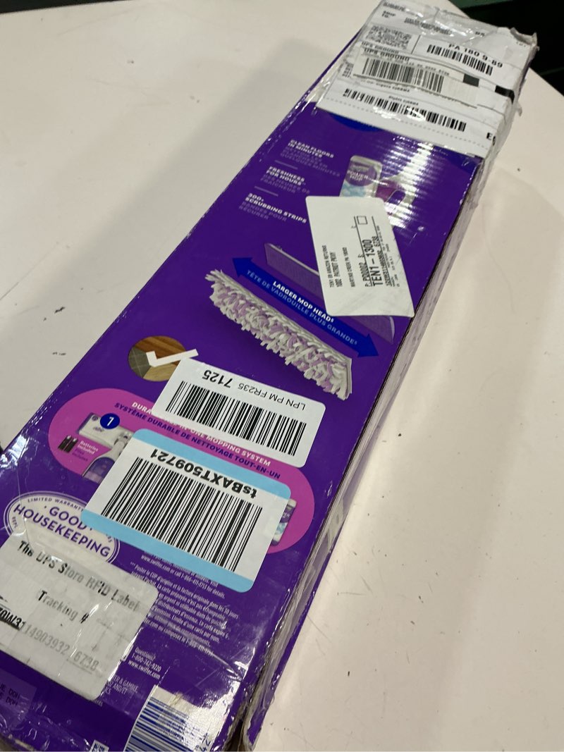 Condition photo showing As Is for Swiffer Power Mop Multi-Surface Kit for Floor Cleaning  Fresh Scent