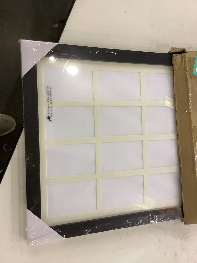 Condition photo showing New/Like New for Polaroid Picture Frame Collage for 2x3 Instax Mini Film - 16 Openings, Black Photo Wall Display (black, 17.6×12.6) black 17.6×12.6
