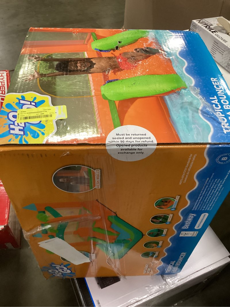 Condition photo showing New/Like New for h2ogo! kids tropical outdoor inflatable mega bouncer