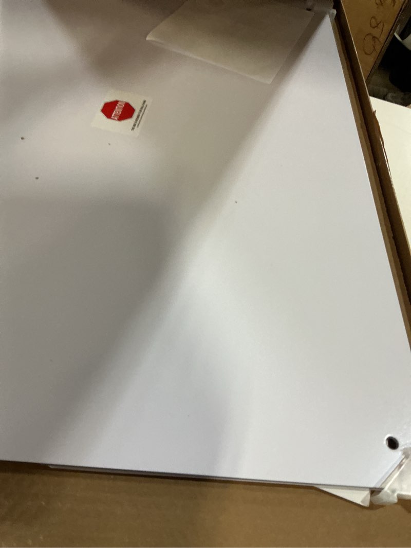 Condition photo showing Good Condition for 35 in. x 23 in. white frosted surface frameless glass dry erase board
