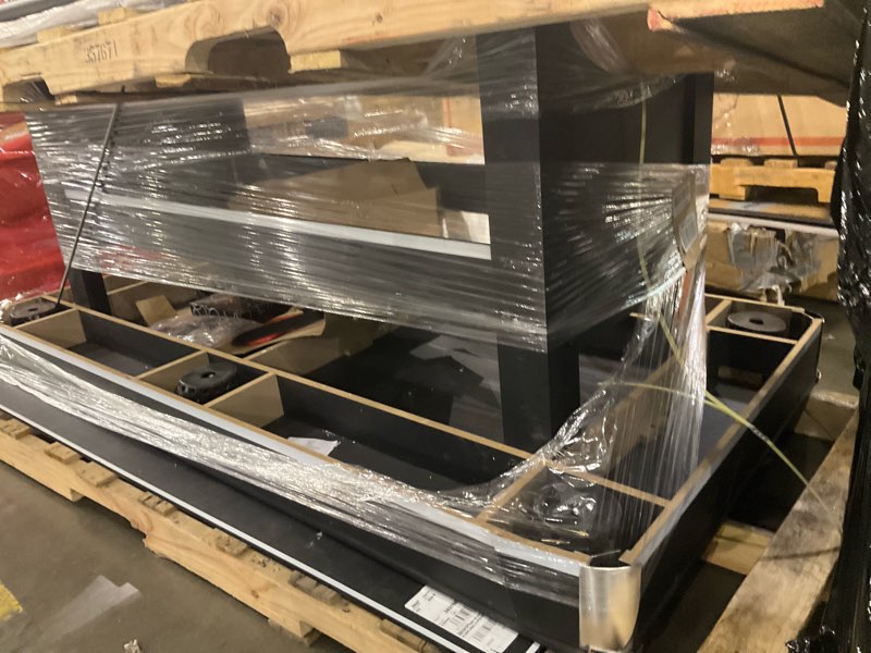 Condition photo showing As Is for Hathaway Maverick 7 Foot Pool Table with Table Tennis Top – with Accessories for Both Games – Space-Saving Ping Pong and Pool Table Combo for Families – Matte Black Finish, Red Felt