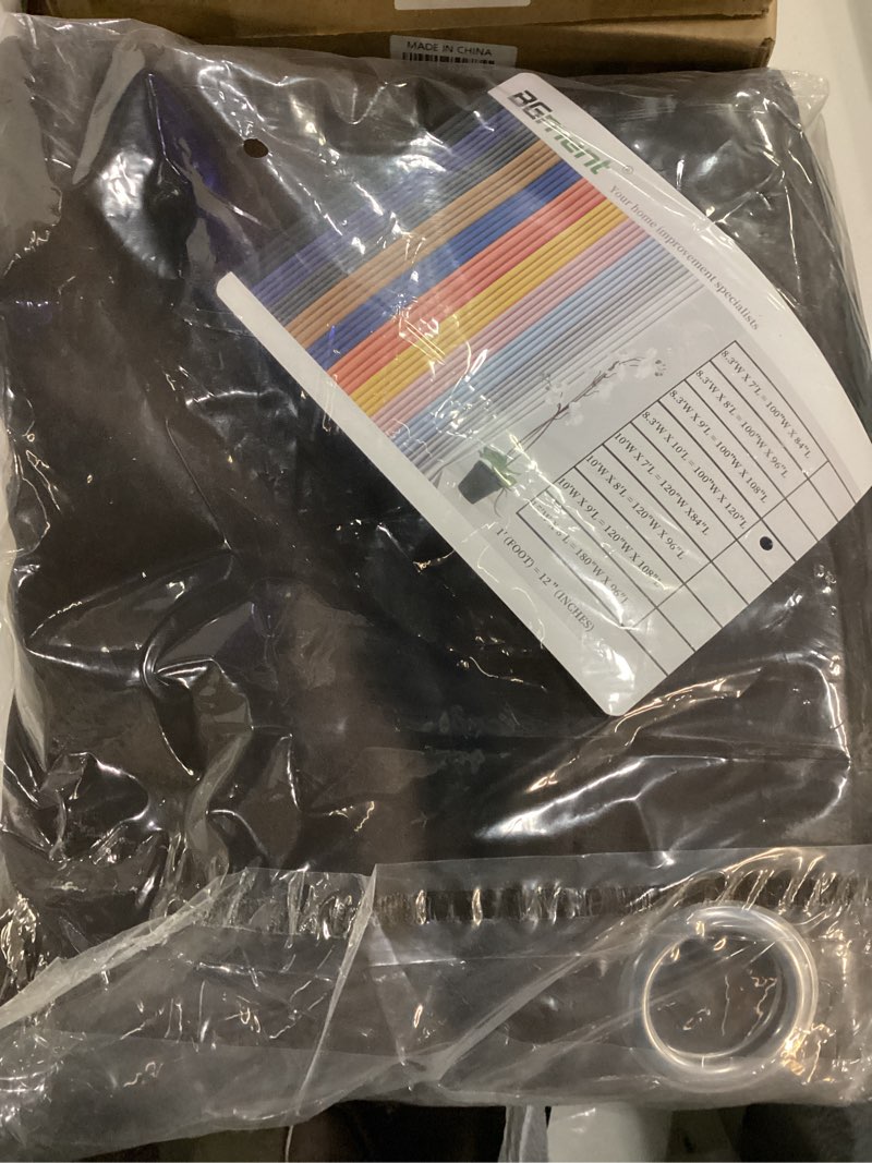 Condition photo showing Good Condition for BGment Brown Sliding Door Curtain 120 Inch Long - Wide Room Darkening Room Divider Curtain for Bedroom Privacy Themral Insulated Grommet Room Separator Drape, 1 Panel, 100 X 120 100"W x 120"L (Pack of 1) Brown