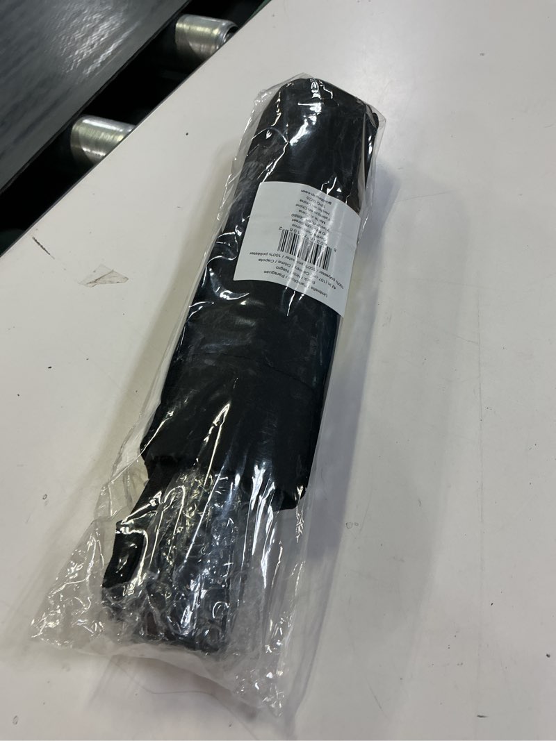 Condition photo showing New/Like New for gorilla grip strong windproof stick compact umbrella for rain, one-click automatic open and close, durable quick dry waterproof material, lightweight and portable, travel size fits backpack, black black 1