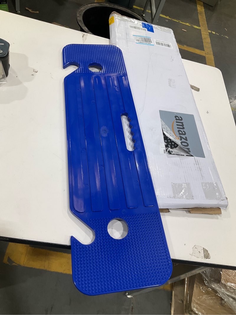 Condition photo showing Good Condition for yhk transfer board and slide board, plastic slide board for transferring, slide assist device for seniors transfer to wheelchair, bed, toilet, car, 30"*7.9"*0.55", hold up to 440 lbs, blue straight