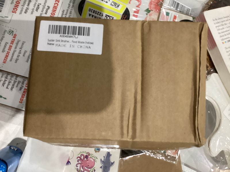 Condition photo showing New/Like New for Sucker Sink Strainer Basket,New Upgraded Suction Cup,Automatic Dumping Sink Storage Basket,Faucet Sponge Storage Rack,Corner Sink Trash Catcher for Food Waste (Yellow)