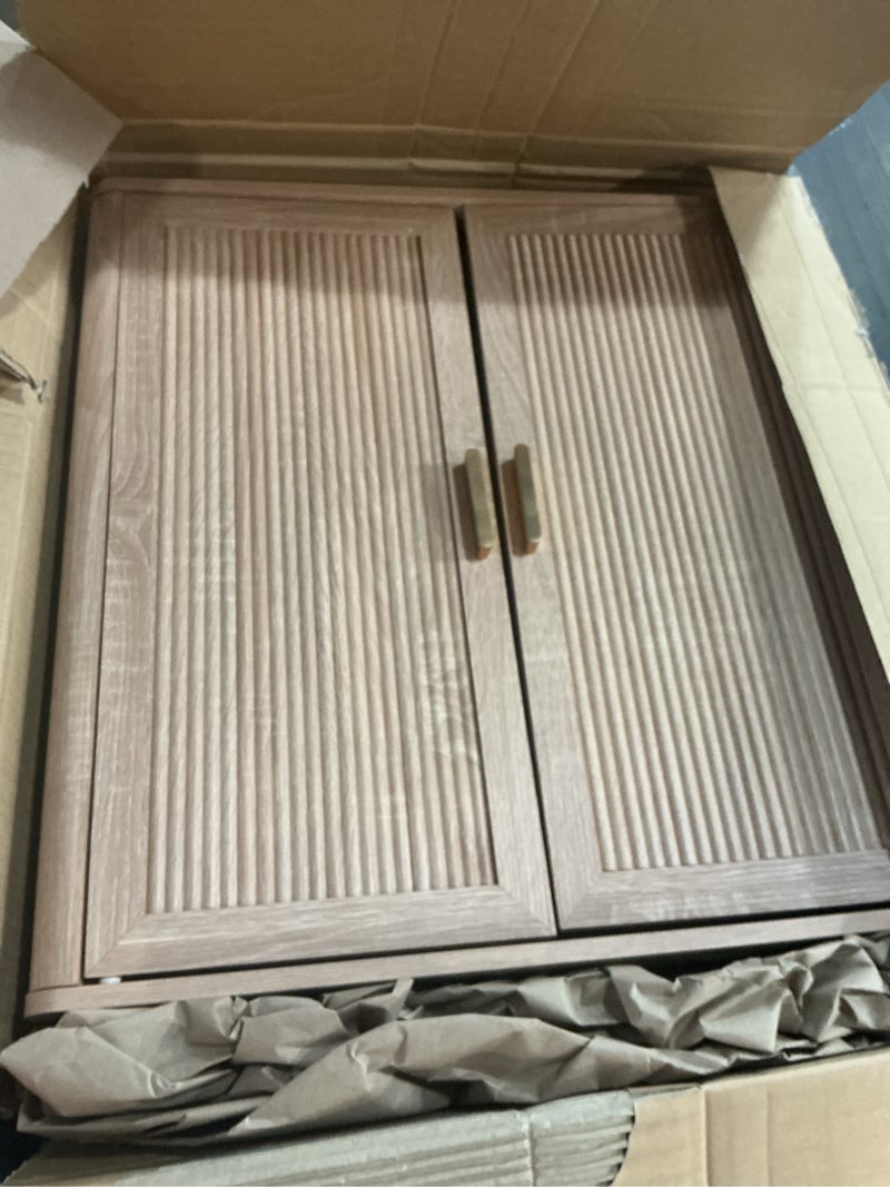 Condition photo showing As Is for INNOD Bathroom Storage Cabinet, Over The Toilet Storage Cabinet, Medicine Cabinet with Adjustable Wo
