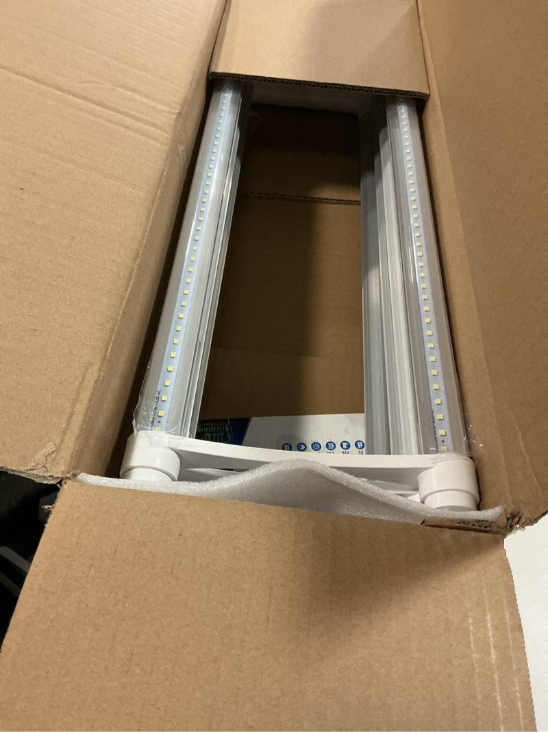 Condition photo showing New/Like New for Romwish U Shaped LED Tube Lights, T8 T12, 18W(40W Equiv.), 6000K Super Bright, 2000LM, Fluorescent Light Tube Replacement, Ballast Bypass, Dual-Ended Powered, Clear Cover, 4 Pack 6000k 4 Pack