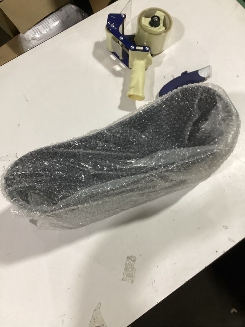 Condition photo showing As Is for mDesign Large Steel Free Standing Toilet Paper Organizer, 6-Roll Tissue Storage Holder Container Bin for Bathroom Floor, Fits Under Sink, Vanity, Shelf, In Cabinet, Corner, Oscar Collection - Graphite