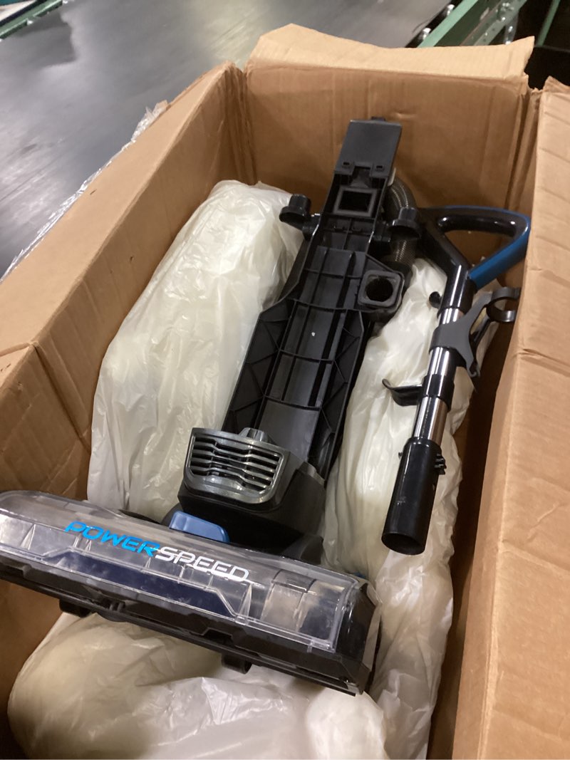 Condition photo showing As Is for Eureka PowerSpeed Lightweight Upright Vacuum Cleaner for Carpet and Hard Floor, Powerful Bagless Upright Vacuum Cleaner for Home Pets, NEU181A, Blue Blue PowerSpeed NEU181A with Pet Tool