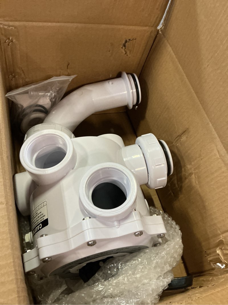 Condition photo showing Good Condition for e-cowlboy 261152 2-inch threaded multiport valve for fns, fns plus, nautilus plus pool and spa d.e. filters side mount rebuild kit 7.5" centerline sm2-pp2 sm-20-2 upgraded white