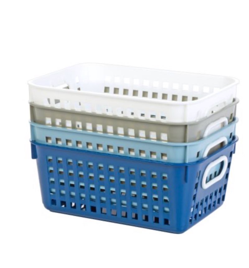 Really Good Stuff® Medium Baskets - Set of 4 - Cool and Calm