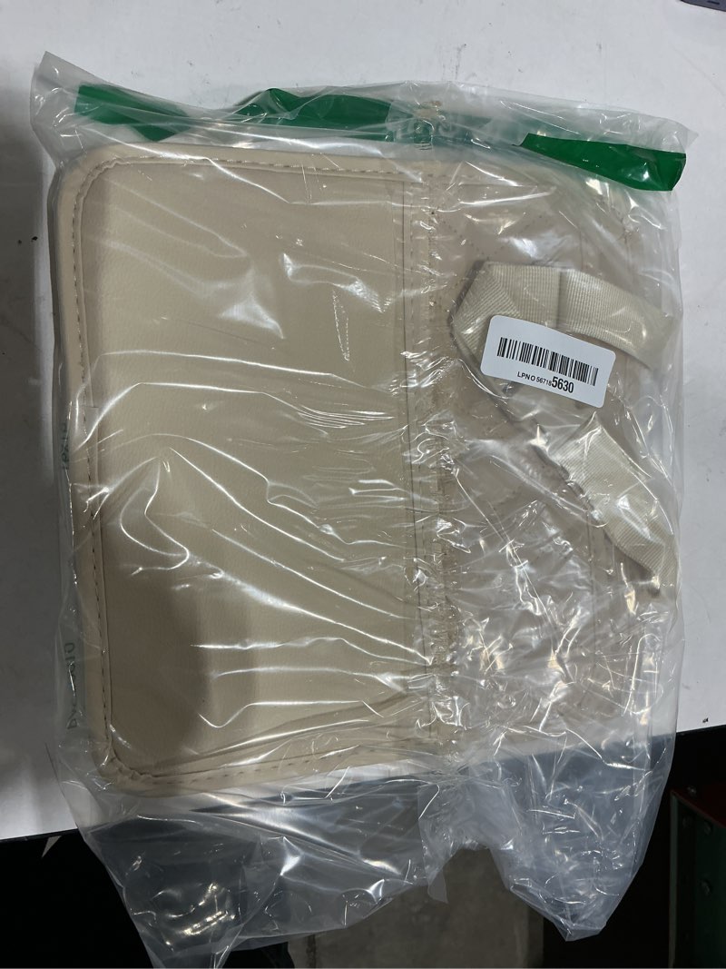 Condition photo showing As Is for frgkbtm car seat back hanging bag car document holder multi-pocket bottle bag storage box organizer travel tidy pouch pocket kids beige beige c