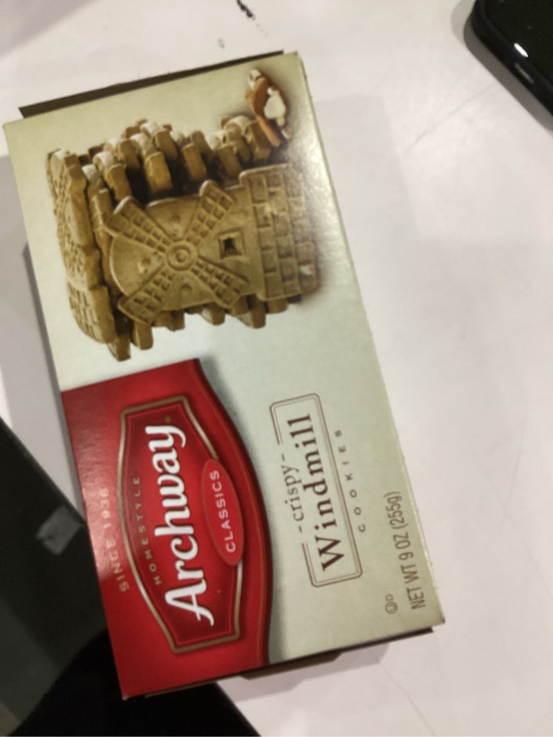 Condition photo showing As Is for Archway Cookies, Crispy Windmill Cookies, 9 Oz Box Windmill 9 Ounce (Pack of 1)