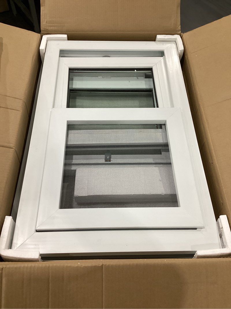 Condition photo showing New/Like New for noota basement window 32" x 20" double tempered glass, removable flange, vinyl sliding window?white | sliding 32"×20"