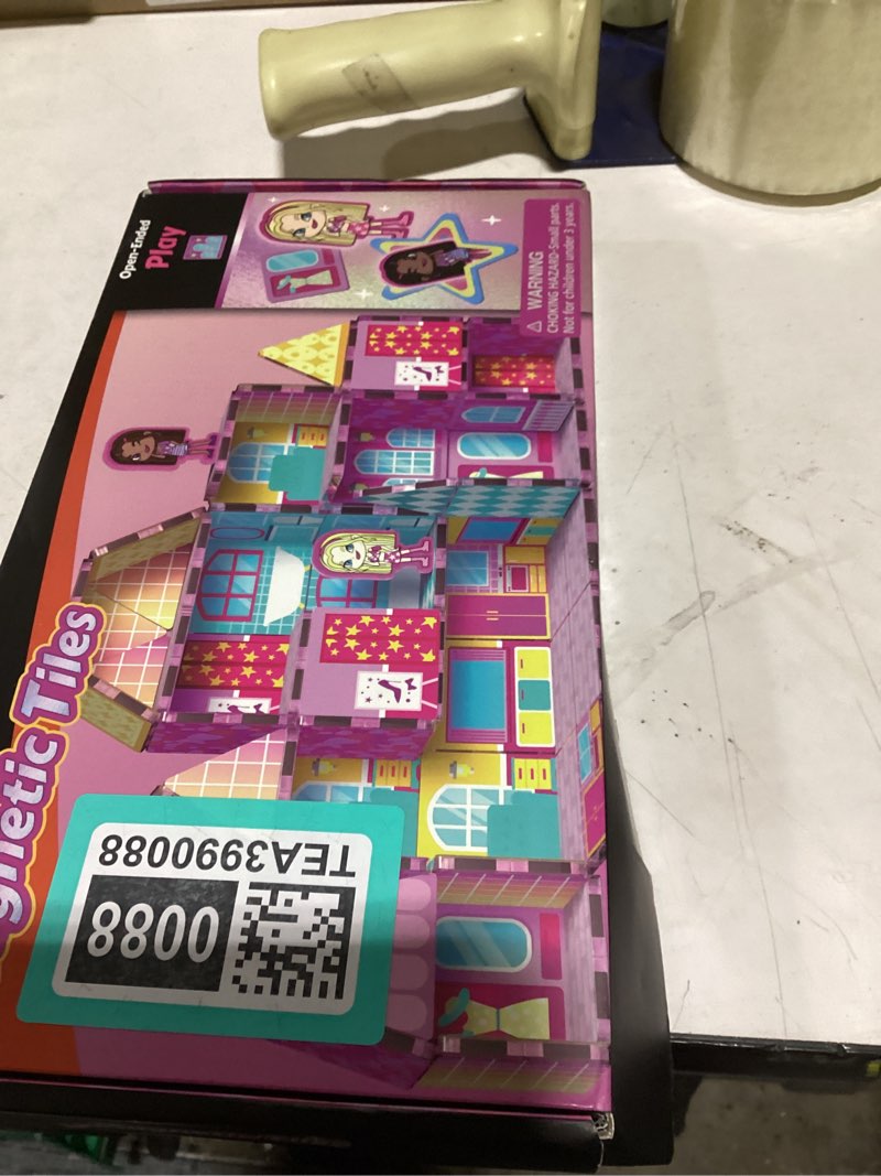 Condition photo showing Good Condition for gobidex princess magnetic doll house building toys for girls 3+, pink magnet tiles for kids ages 4-8 stem sensory toys for toddlers birthday gifts for girls 3+ year old standard edition