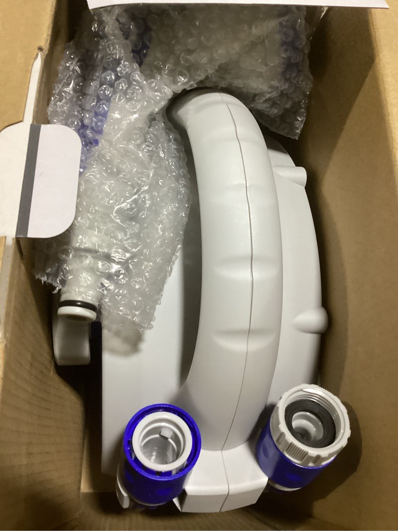 Condition photo showing Good Condition for retractable garden hose reel, home hose reel with10 patterns spray nozzle, adapts to standard us hose plugs, for garden watering, floor cleaning, pet cleaning, etc (50ft)