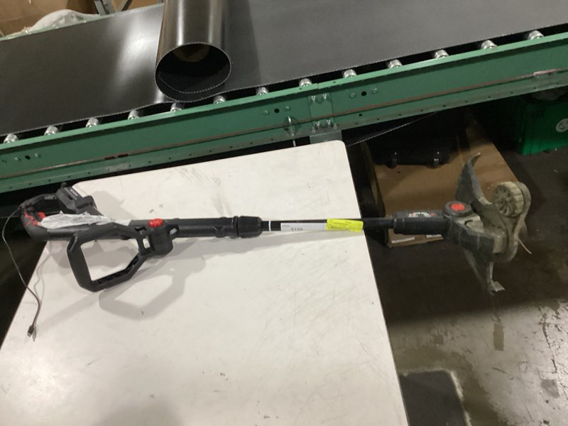 hyper tough 12" 20v brushless cordless string trimmer with 20v max 2.0ah battery and charging cable