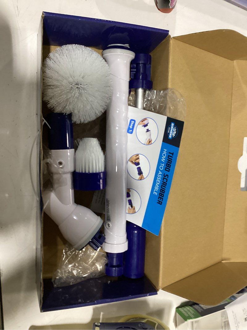 Condition photo showing As Is for diamond shine turbo cleaner 4-pack nylon scrub brush